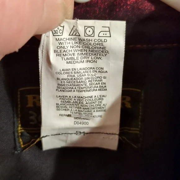 Rustler Shirt: White Pearl Snaps ( front & cuffs) Color Block - horse print - Picture 12 of 12